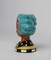 Ceramic African American Lady with Blue Hair Makeup Brush, Utensil Holder, Home Décor, Gift for Her, Mom, Friend, or Coworker, Vanity Décor